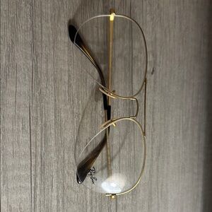 Ray-Ban Gold and Black Women's Glasses